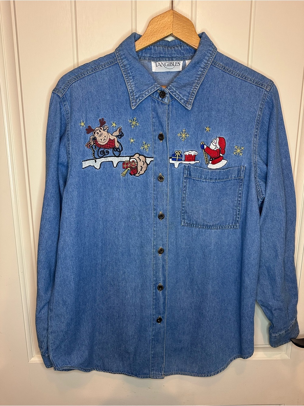 Vintage denim button up shirt